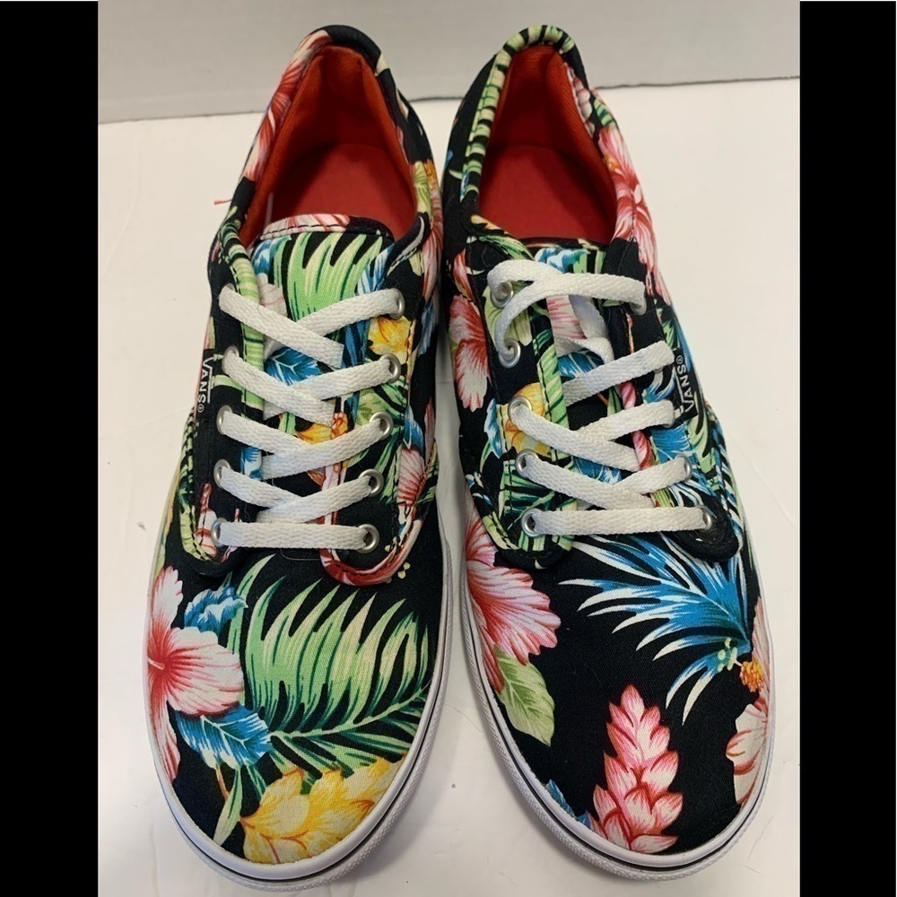 Women’s vans Hawaiian tropical floral size 7